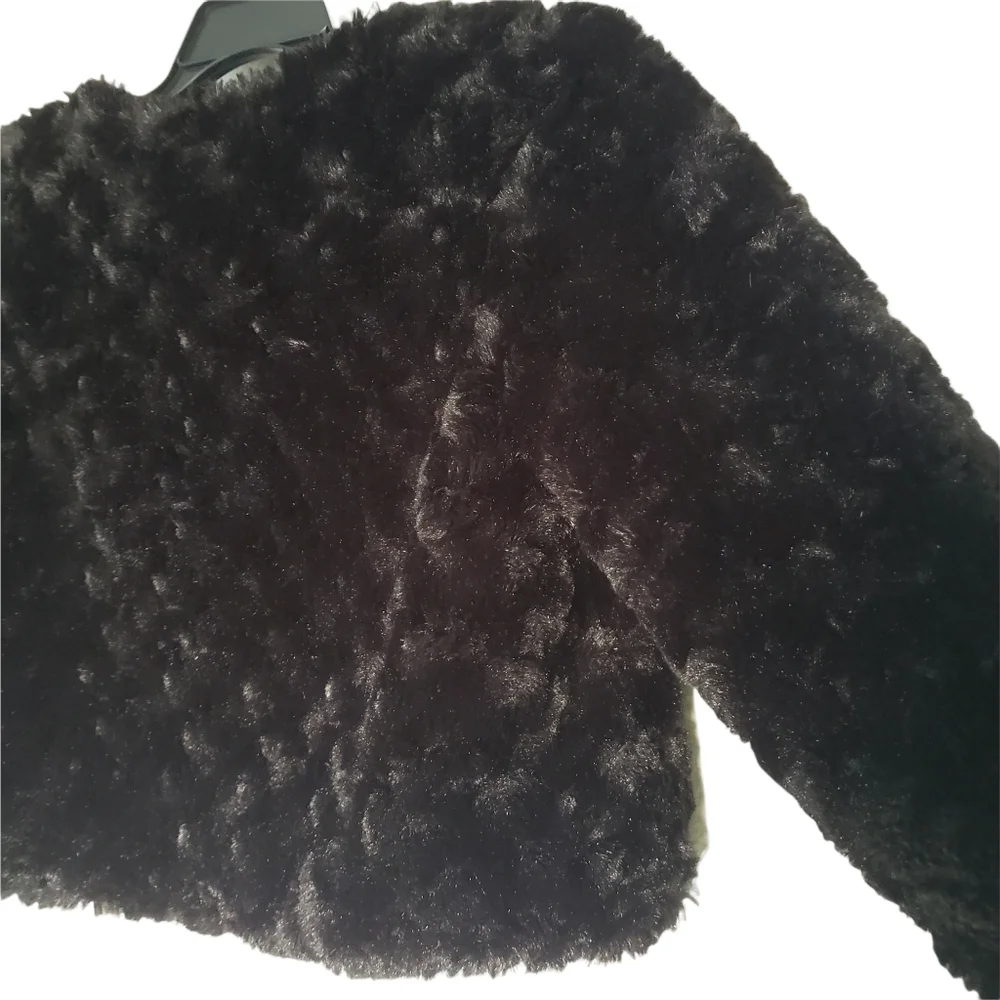 Gymboree Black‎ Faux Fur Cape Jacket Size 2T-3T